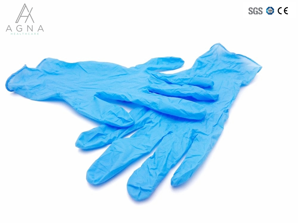 Manufacturers Anti-Static Slip 100/Box Powder Free Medical Disposable Examination Nitrile Gloves FDA/CE