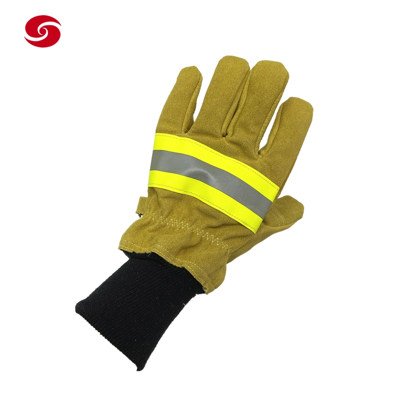 Military Flame Retardant Gloves/Firefighting Firefighter Fireman Gloves/Emergency Fire Rescue Safety Gloves/Protection Gloves/ Cut Resistant Gloves/Duty Gloves