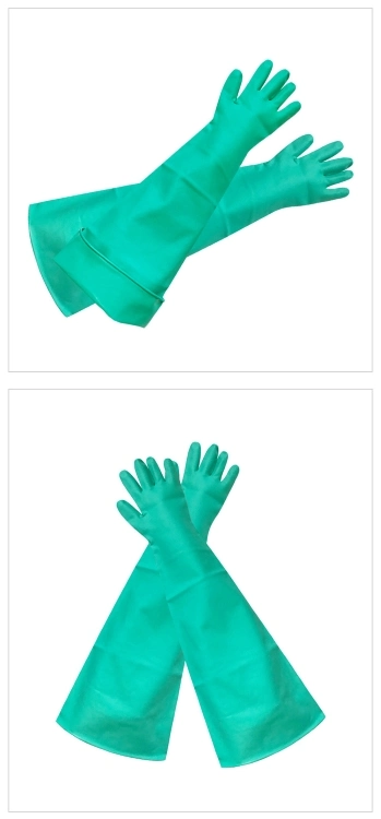 Dry Box Gloves with Nitrile Rubber Material for Food, Chemical, Electric Laborary